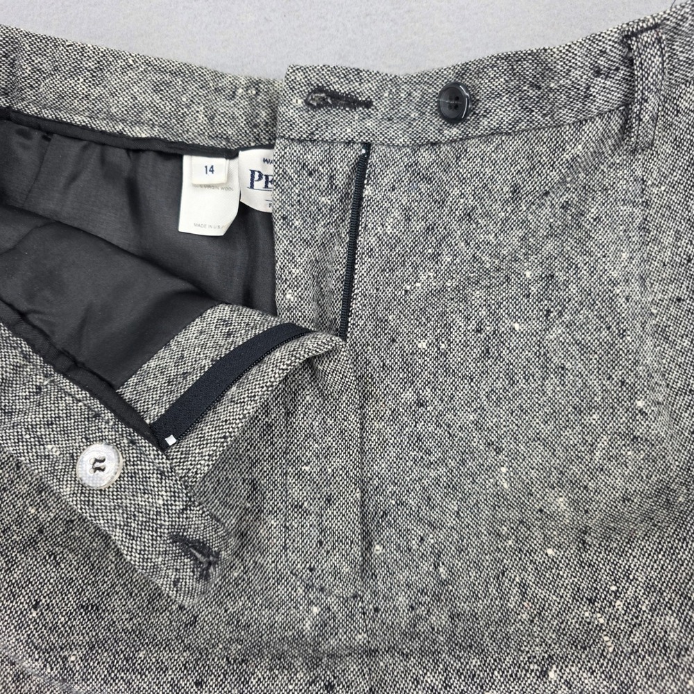 Pendleton Vintage Grey Donegal Tweed Wool Pant Suit Blazer Trousers Size 14 USA - Picture 11 of 14